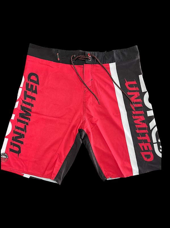 Boardshort Ecko Hit Preto e Vermelho